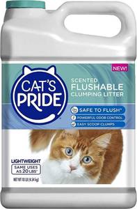 lot 15528 image: Cats Pride Lightweight Clumping Litter Flushable - Powerful Odor Control - Scented, 10 Pounds