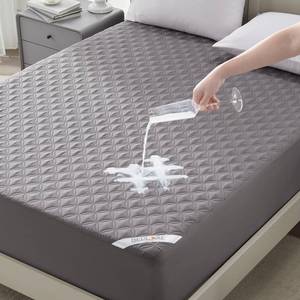 lot 15535 image: BEDLORE Waterproof Mattress Protector, Noiseless King Size Mattress Pad with Deep Pocket Fitted Up to 6-18 inches, Soft Breathable Dirt-Proof Bed Mattress Cover Washable for Bedroom, Hotel (Gray)