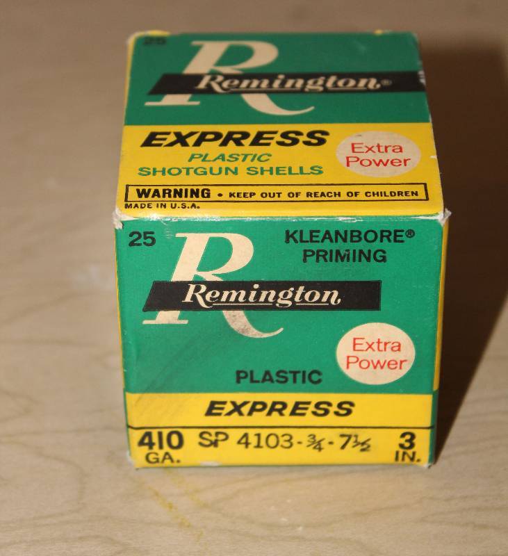 lot 7701 image: 25 ct. Box of 410 Shotgun Shells- Cool