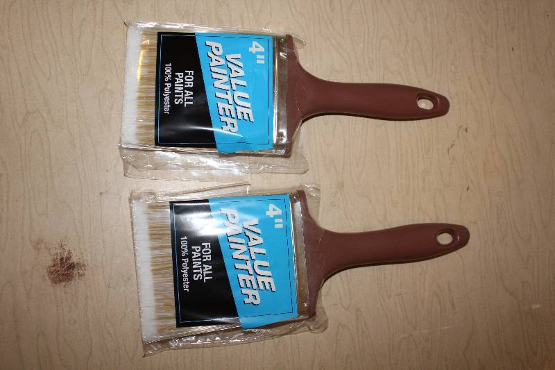 lot 7702 image: Lot of 2, 4 Paint Brushes- Good for All Paints