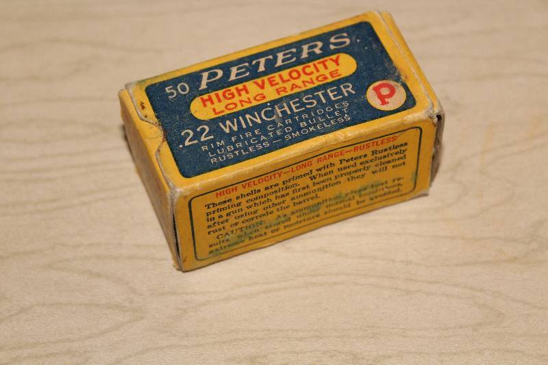lot 7719 image: Box of 50 ct. 22 Long Rifle Cartridges