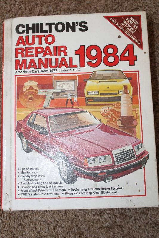 lot 8055 image: Chiltons 1984 Manual- Cool
