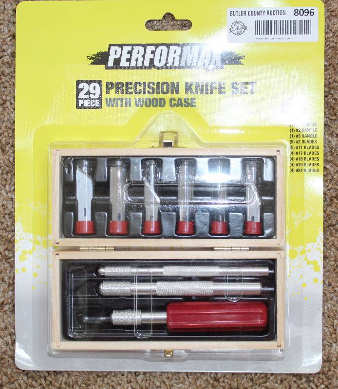 lot 8096 image: Performax 29 Piece Knife Set w Case- New in Box Wow