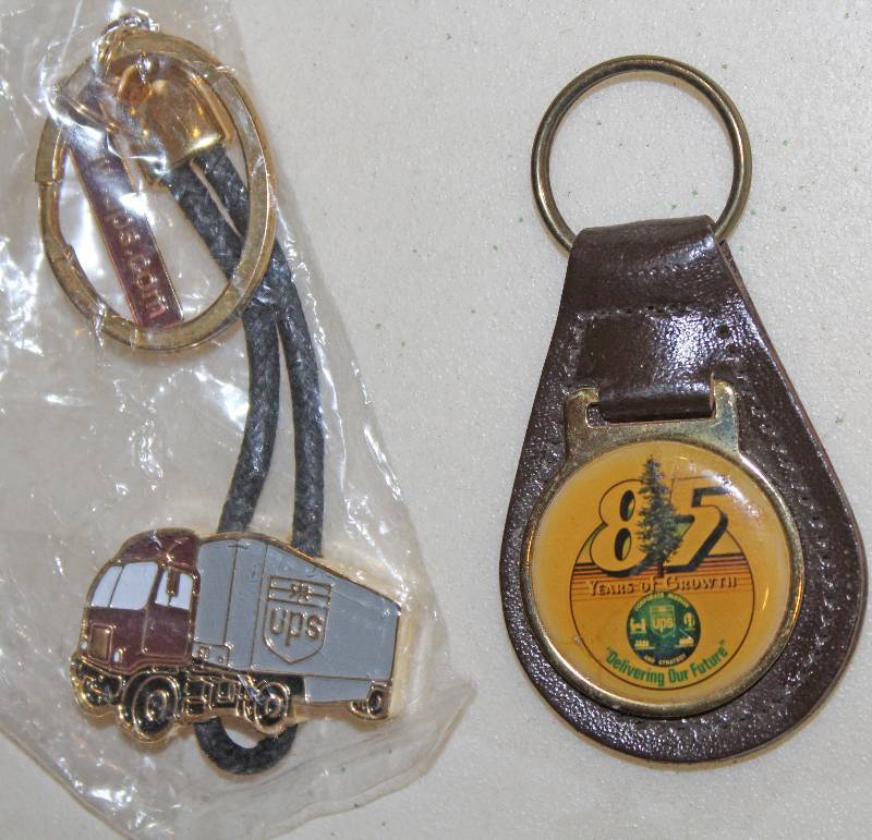 lot 7757 image: Lot of 2 UPS Keyrings