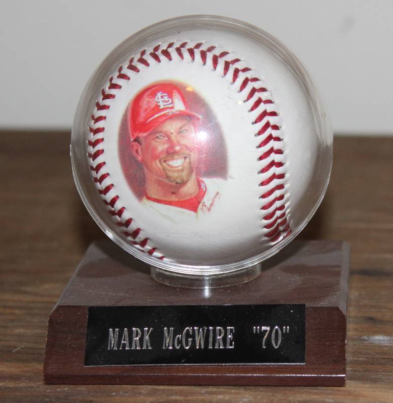 lot 7759 image: Mark McGwire 70- Limited Edition Commemorative Ball- Wow