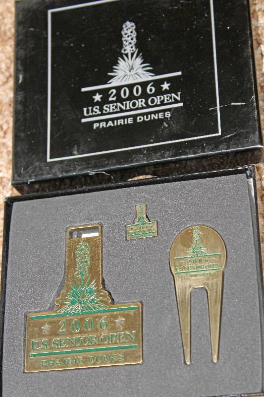 lot 7764 image: 2006 U.S. Senior Open Prairie Dunes Collectors Set- Plus a Coaster