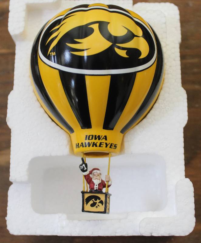 lot 8002 image: Iowa Hawkeyes Christmas Ornament- How Fun