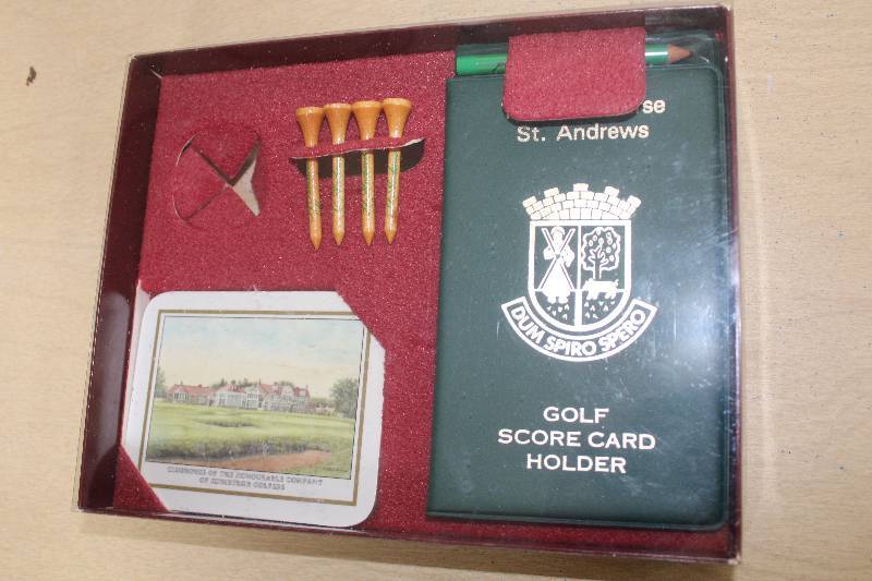 lot 8016 image: St. Andrews Golf Set- Missing One Ball- Wow