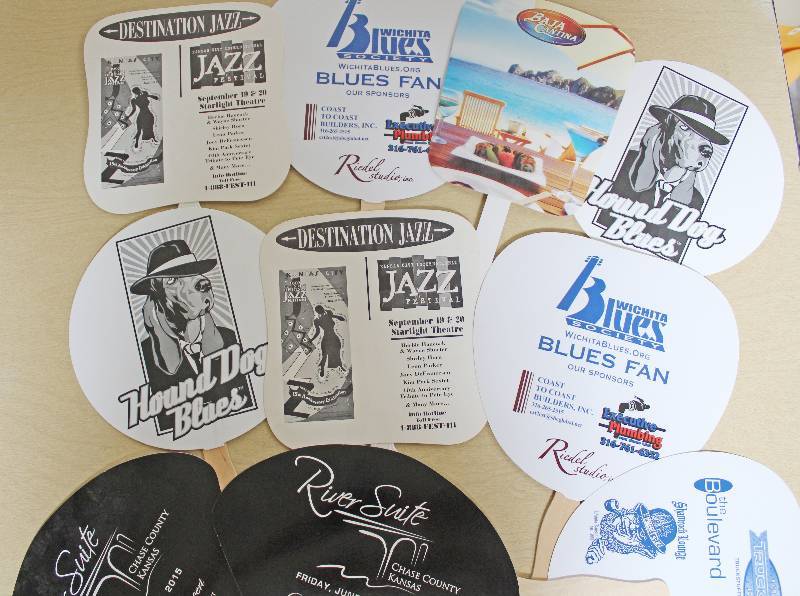 lot 8020 image: Lot of 10 Hand Fans- Take a Look