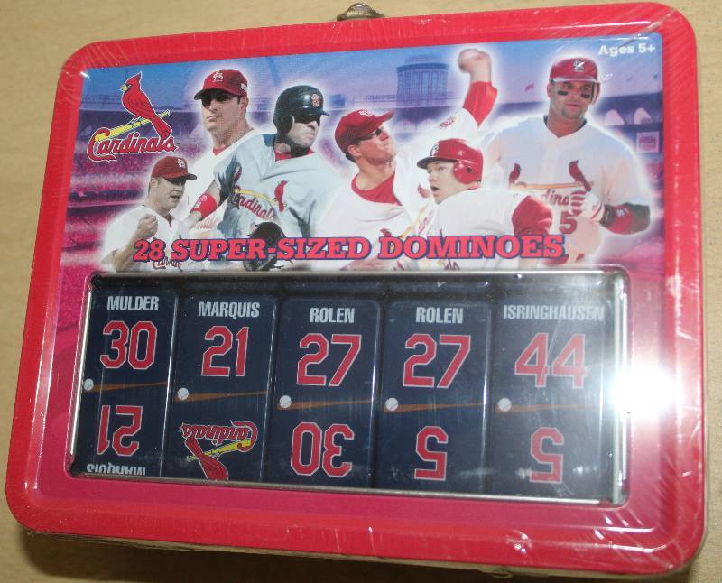 lot 8036 image: Unopened St. Louis Cardinals Dominoes- Wow