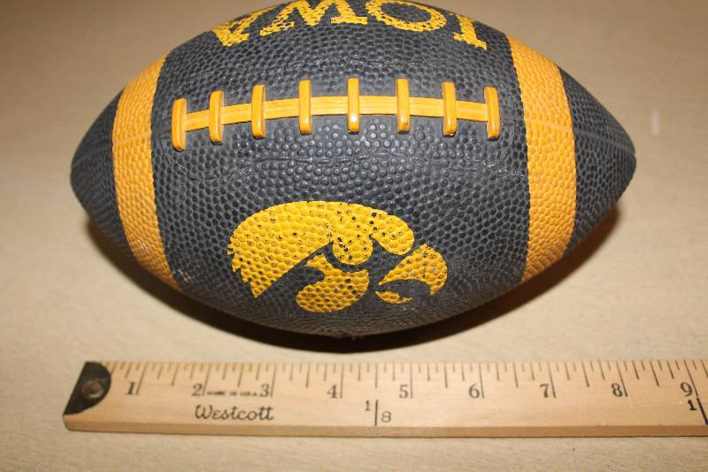 lot 8042 image: Iowa Hawkeyes Mini Football- How Cool