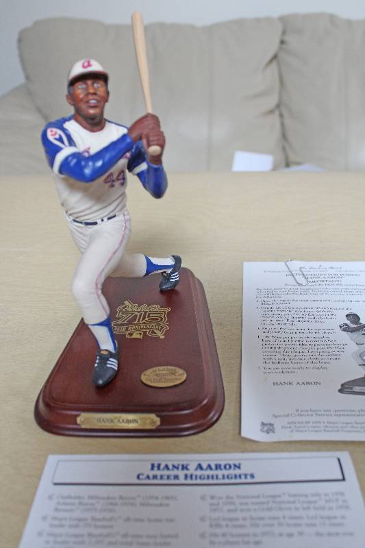 lot 8049 image: Hank Aaron Figurine- Cool