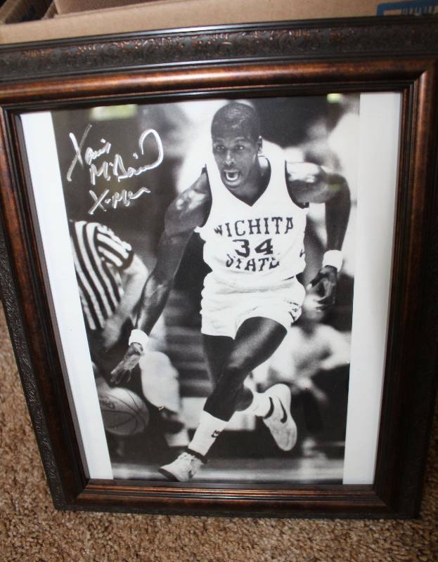 lot 8247 image: Autographed Xavier McDaniel  - Wichita State Picture