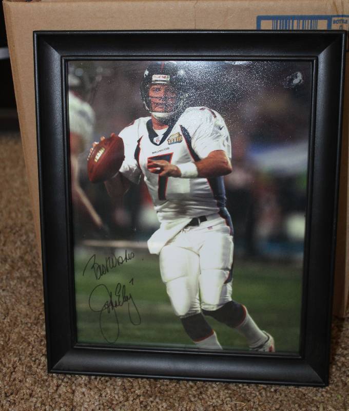 lot 8259 image: John Elway - Broncos Autographed Picture