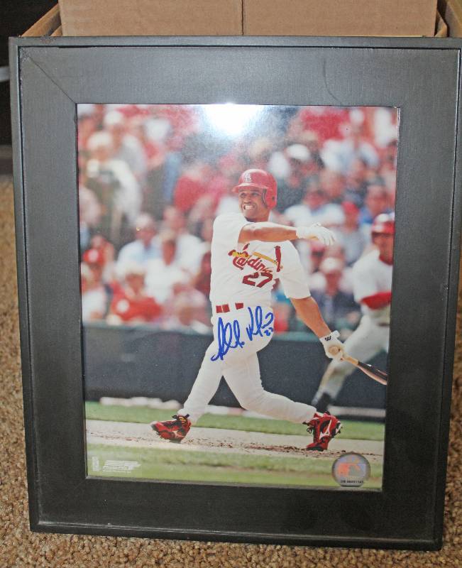 lot 8263 image: Placido Polanco Autographed Pic - Certificate Inside Back of Frame