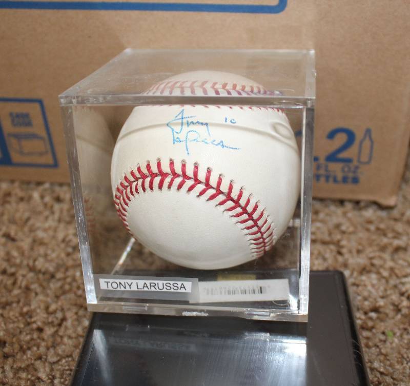 lot 8267 image: Tony La Russa Autographed Baseball in Plastic Case