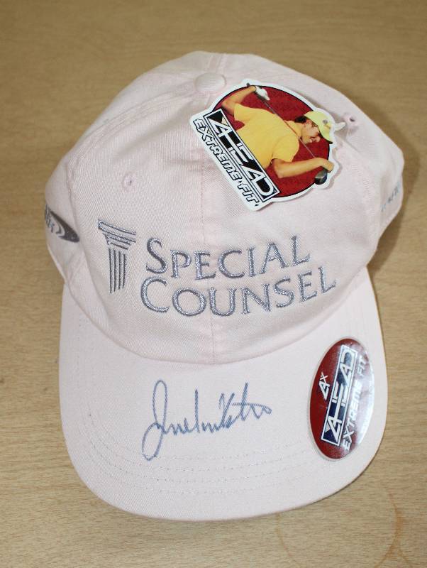 lot 8808 image: Autographed Ball Cap by Julie Inkster - Golfing Great New w Tags