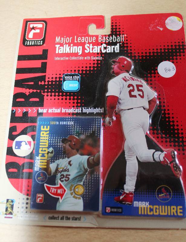 lot 8810 image: MLB Talking Star Card - Mark McGuire - New in Package - St. Louis Cardinals - Major League Baseball - WOW
