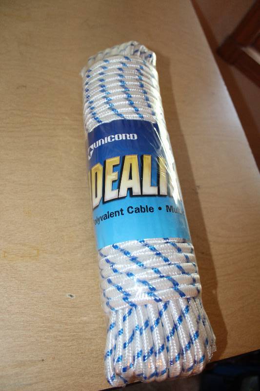 lot 8853 image: One 100 Diamond Braid Rope 38 thick - new - Idealine
