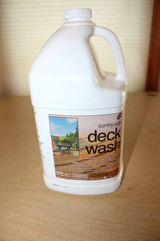 lot 8857 image: One Gallon Jug of Sunnyside Deck Wash - will work on wood privacy fences too
