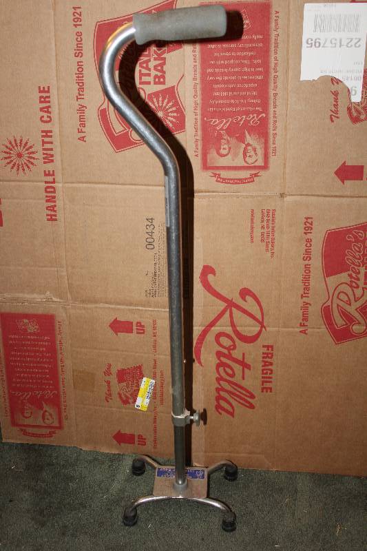 lot 5006 image: Adjustable Four Footed Walking Cane by Medline