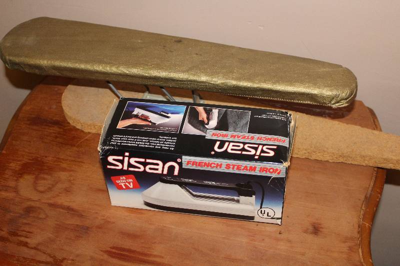 lot 5057 image: Sisan French Steam Iron In Original Box and Sleeve Board