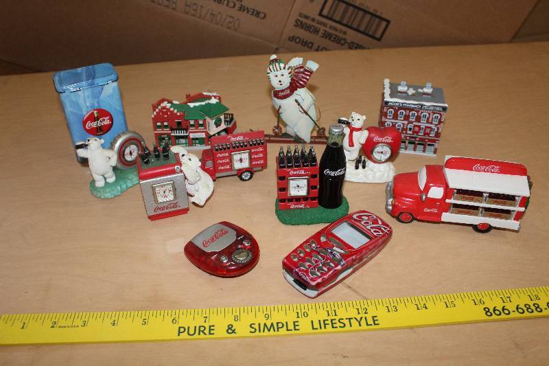 lot 8132 image: Lot of Assorted Coca Cola Collectibles- Take a Look