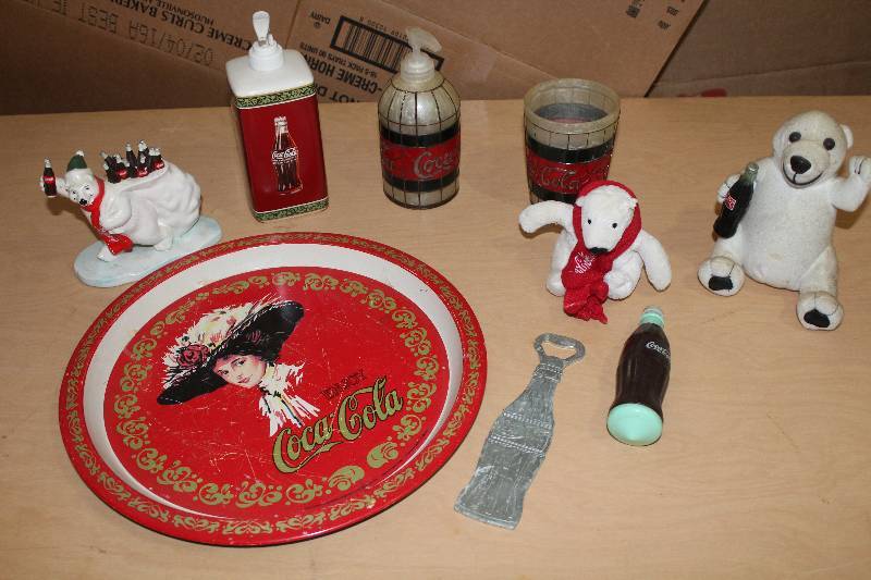 lot 8140 image: Lot of Various Coca Cola Items- Check it Out