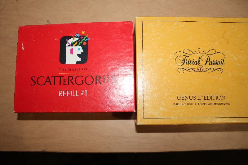 lot 8153 image: Board Games- Scattergories, Trivial Pursuit- Very Cool