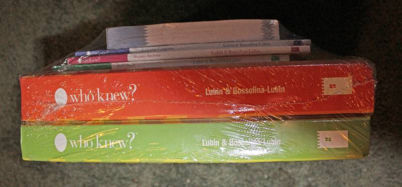 lot 8155 image: Lot of 6 Who Knew Books- Never Been Opened- Wow