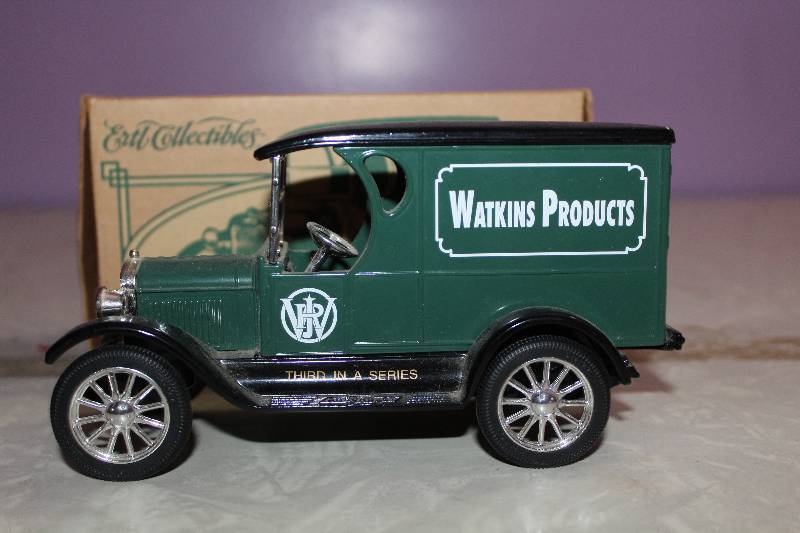 lot 8174 image: Watkins 1923 Chevy Die-cast Metal Vehicle- Take a Look