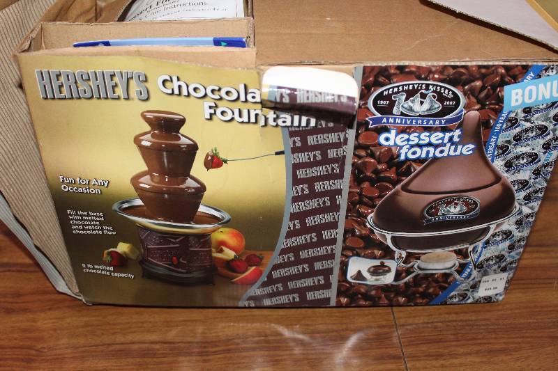 lot 8187 image: Hersheys Chocolate Fountain and Dessert Fondue Set- You Know Youve Always Wanted One