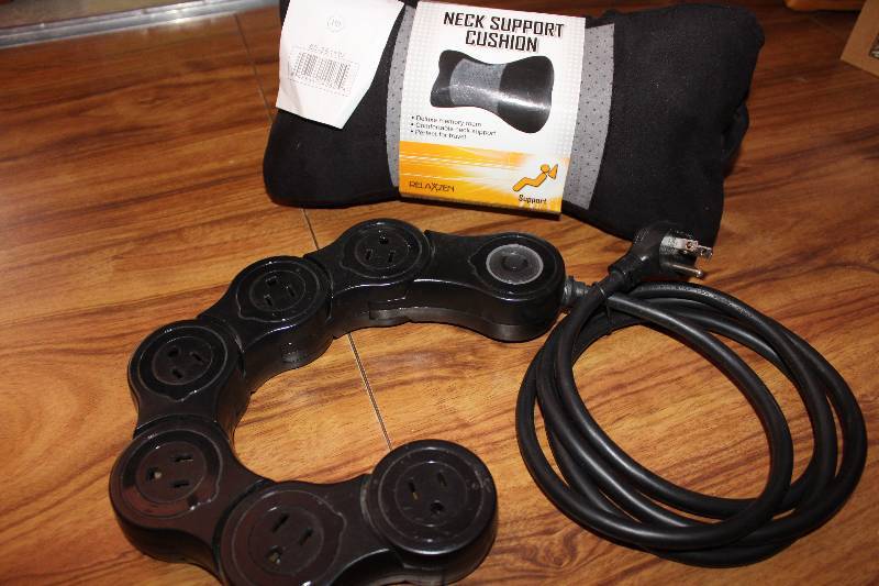 lot 8204 image: Neck Support Cushion and Multiplug- Wow