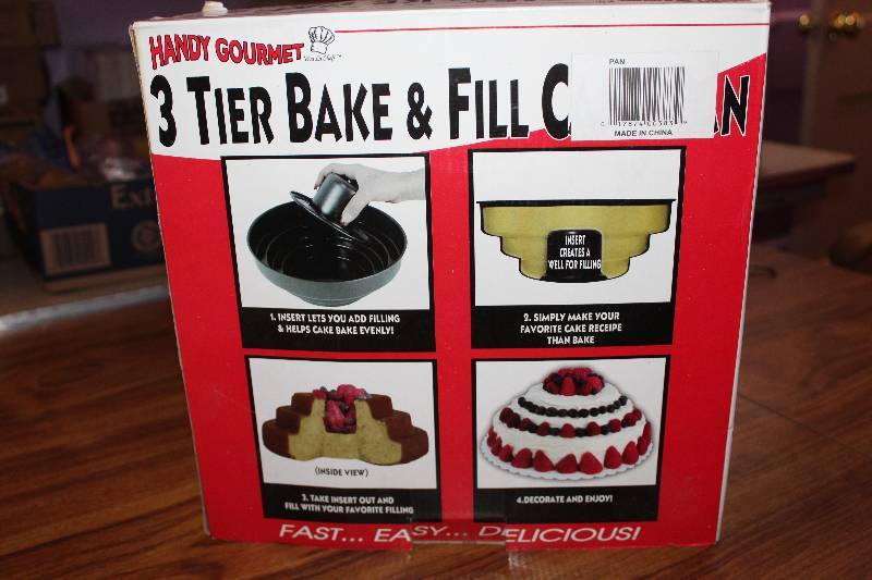 lot 8212 image: 3 Tier Bake and Fill Cake Pan- Cool