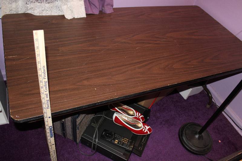 lot 8215 image: 5 Foot Short-Legged Folding Table- Cool
