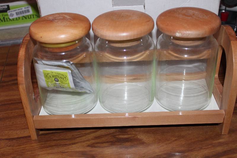 lot 8216 image: Watkins Canister Set- Cool