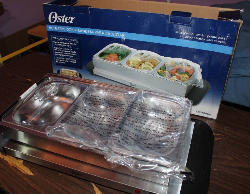 lot 8348 image: Oster Buffet and Serving Tray w original box - see pics