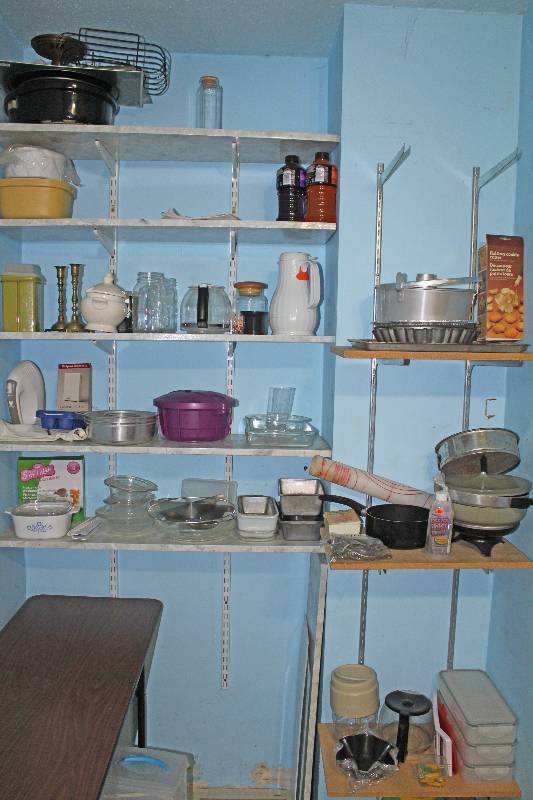 lot 8448 image: All Misc off of shelves - Loose Items only - Shelving Stays with House