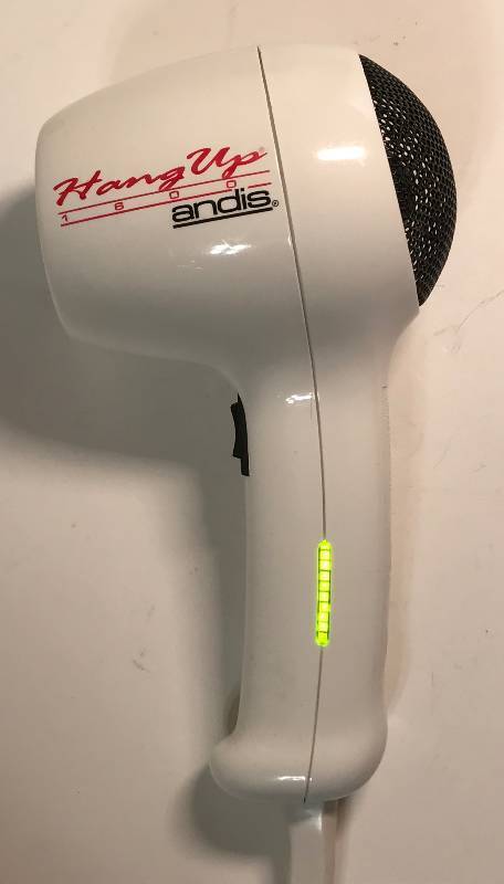 lot 3587 image: Super High Power Portable Hair Dryer - Hang Up 1600 by Andis - Super Long Cord - These are Used in Commercial Applications