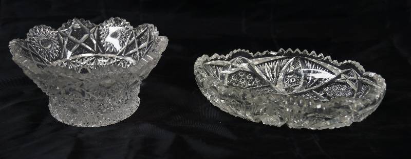 lot 6462 image: 2 Nice Crystal Dishes