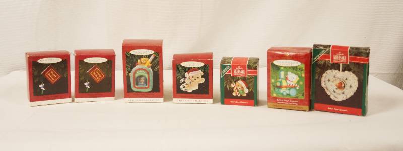 lot 6490 image: Set of HALLMARK Keepsake Ornaments with Boxes