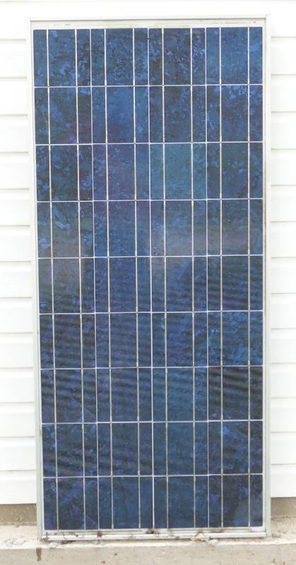 lot 4433 image: Mitsubishi Photovoltaic Module SOLAR PANEL 110 Watts (Tested - Works) Almost 5 FOOT TALL