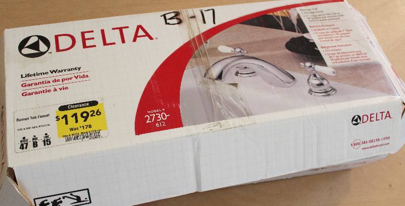 Delta Faucet Open Box Stop By Preview To Inspect It No Parts