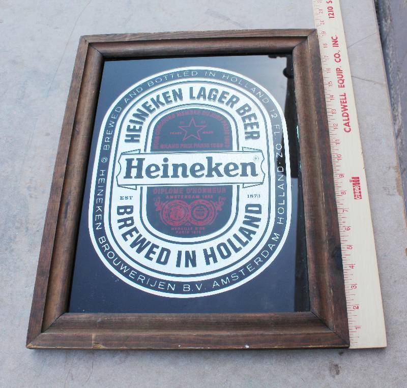 lot 3020 image: Heineken Sign- 15 by 18.5- Very Cool