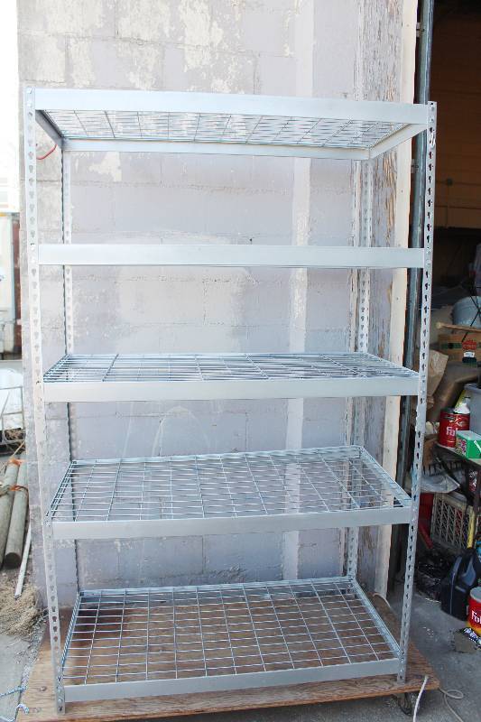 lot 3021 image: Shelving Units- 48 by 24 by 77.5- Get organized