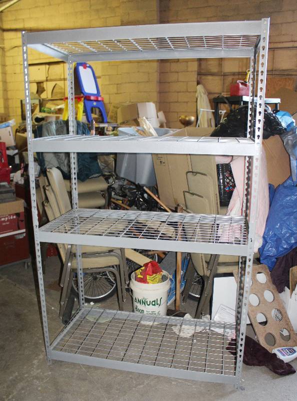 lot 3022 image: Shelving Units- 48 by 24 by 77.5- Very Handy