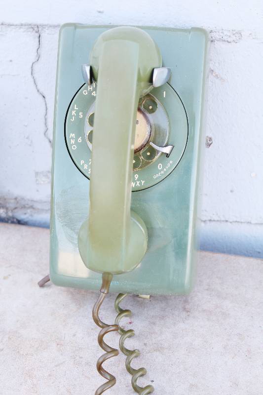 lot 3059 image: Rotary Dial Wall Phone- Very Cool