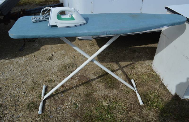 lot 3090 image: T-Fal iron with ironing board