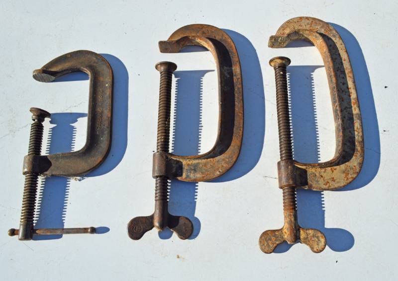 lot 3111 image: 3 C-Clamps