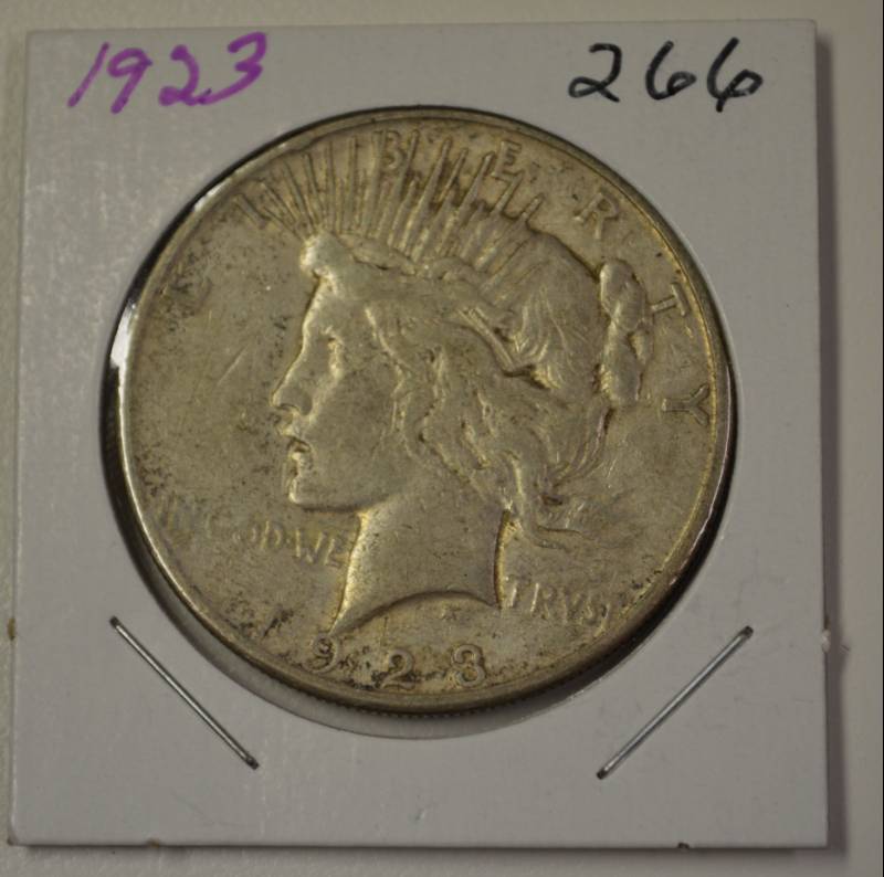 lot 3079 image: 1923 Peace Silver Dollar - Very Collectible (95 Years Old)